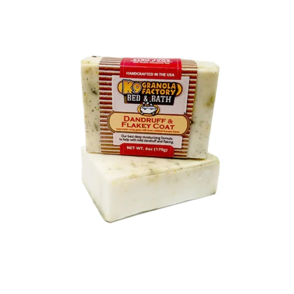 Lot Of 6 K9 Granola Factory Dandruff & Flakey Coat Goat's Milk Soap For Dogs